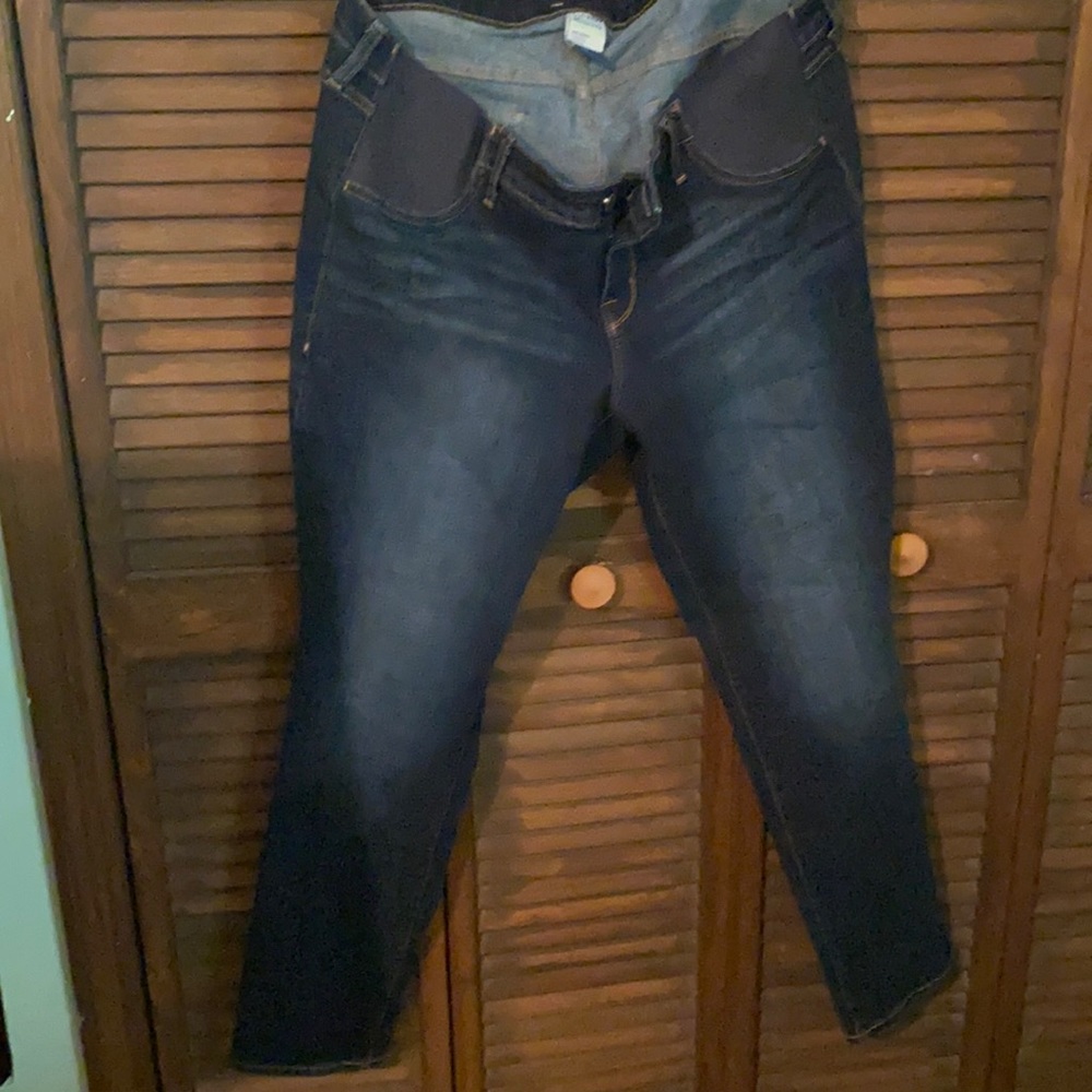 Old navy maternity jeans worn 1x